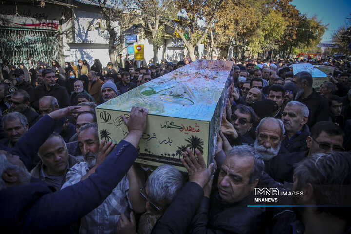 تشییع پیکر هشت شهید گمنام - بجنورد