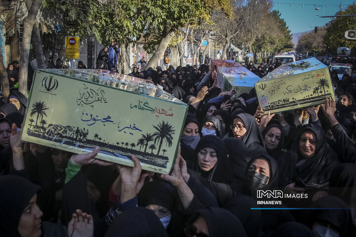 تشییع پیکر هشت شهید گمنام - بجنورد