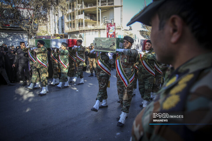 تشییع پیکر هشت شهید گمنام - بجنورد