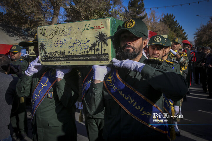 تشییع پیکر هشت شهید گمنام - بجنورد