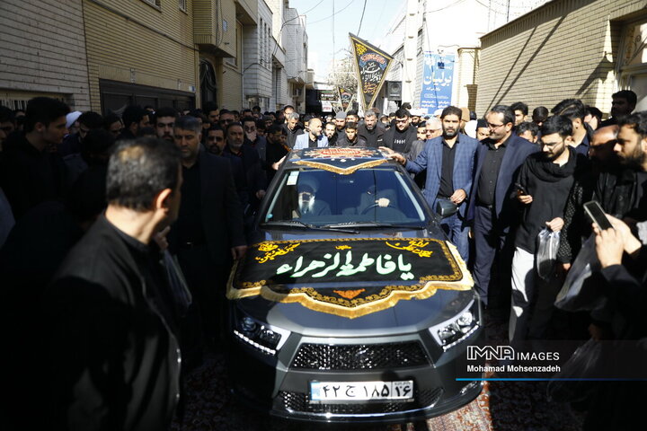 دسته عزاداری سالروز شهادت حضرت فاطمه (س) در قم