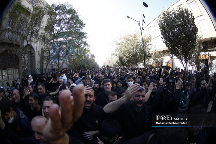 دسته عزاداری سالروز شهادت حضرت فاطمه (س) در قم