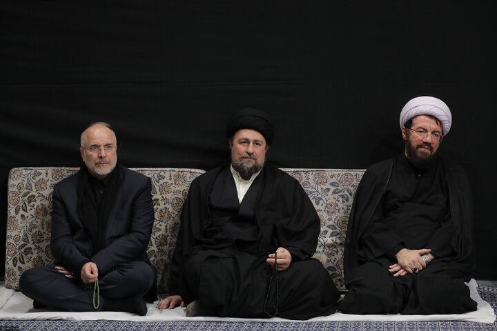 مراسم عزاداری شام شهادت حضرت زهرا(س) با حضور رهبر انقلاب