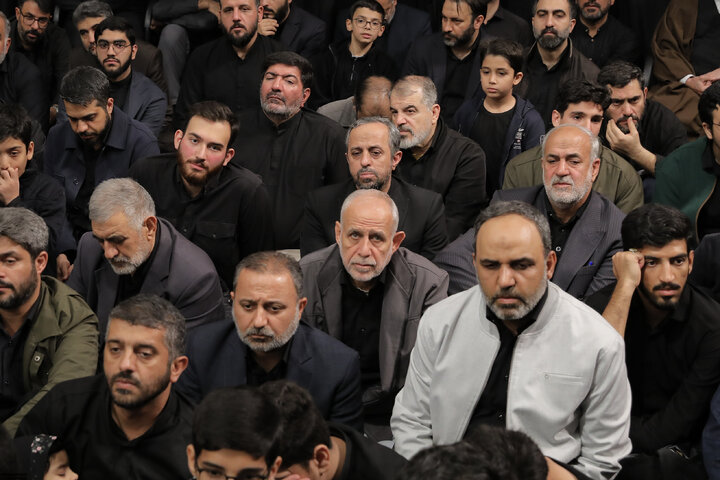 مراسم عزاداری شام شهادت حضرت زهرا(س) با حضور رهبر انقلاب