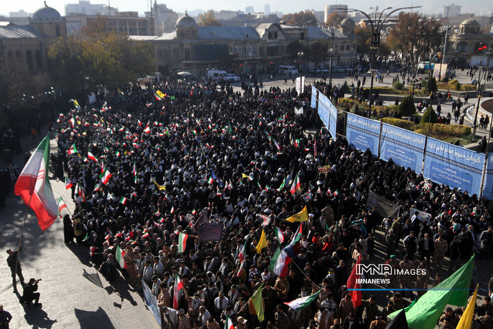اجتماع بزرگ بسیجیان استان همدان