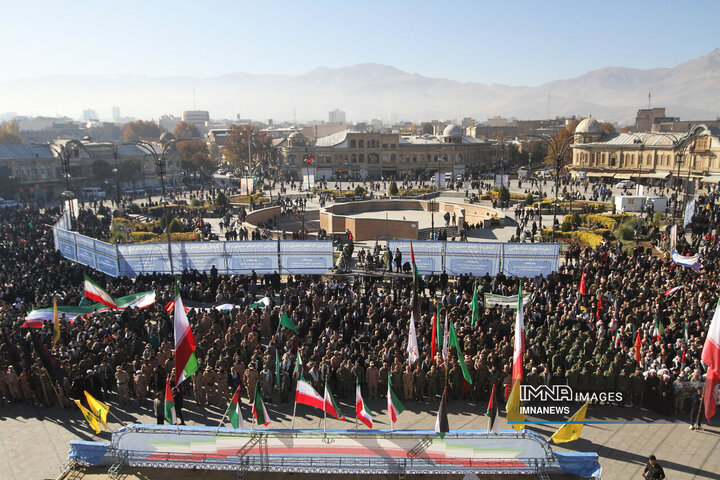 اجتماع بزرگ بسیجیان استان همدان