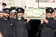 پیکرهای مطهر چهار شهید گمنام دفاع مقدس در خراسان رضوی آرام گرفت + فیلم
