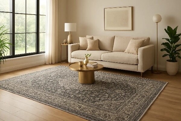 دکوراسیون منزل با فرش طوسی