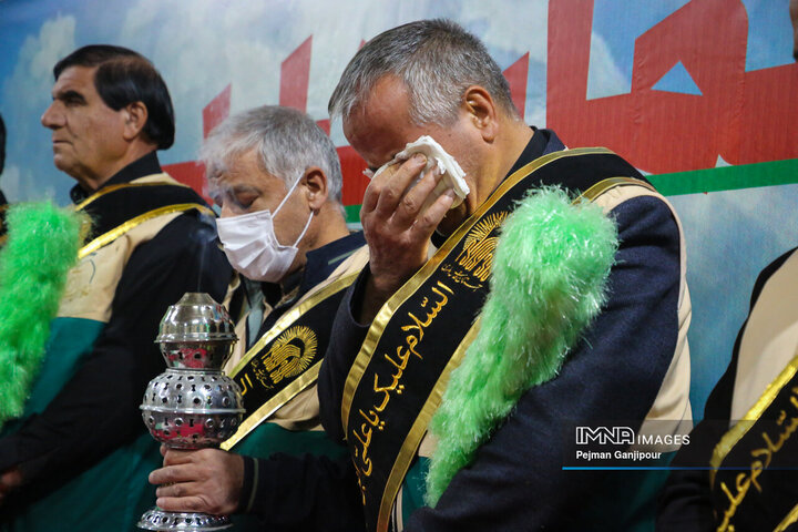 تشییع شهید گمنام در پایانه مسافربری کاوه