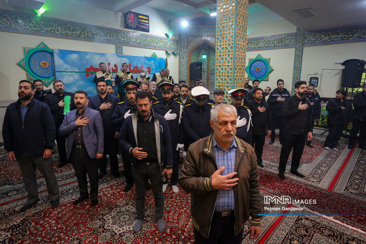 تشییع شهید گمنام در پایانه مسافربری کاوه