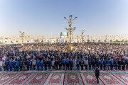 برگزاری نماز باران در حرم رضوی با حضور گسترده زائران و مجاوران