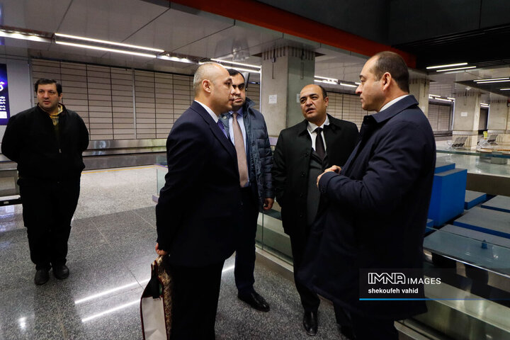 بازدید معاون حمل و نقل و ترافیک شهرداری دوشنبه از خط یک مترو و چهارباغ اصفهان