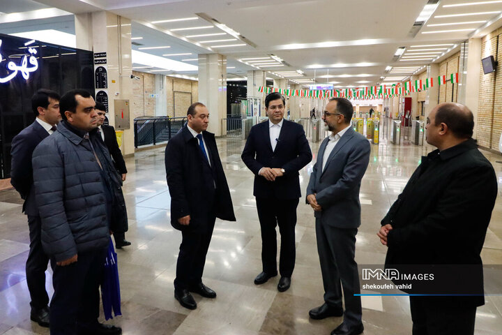 بازدید معاون حمل و نقل و ترافیک شهرداری دوشنبه از خط یک مترو و چهارباغ اصفهان