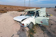 تصادف مرگبار در آزادراه قزوین-زنجان جان راننده کهنسال را گرفت