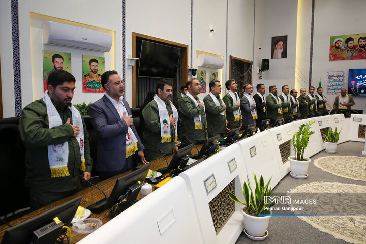 نشست صمیمانه اعضای شورای اسلامی شهر با فرماندهان پایگاه‌های بسیج شهرداری اصفهان