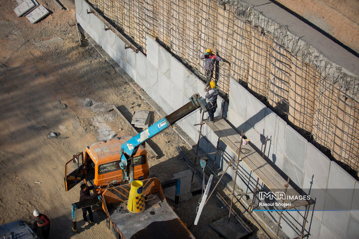 بازدید شهردار اصفهان از پروژه مجموعه پل‌ها و زیرگذر شهید رئیسی