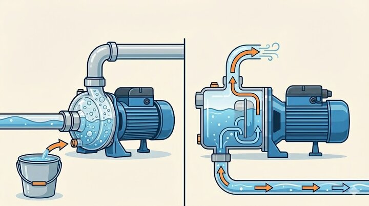 چرا پمپ آب هوا میگیرد؟ چرا پمپ آب هوا میگیرد؟