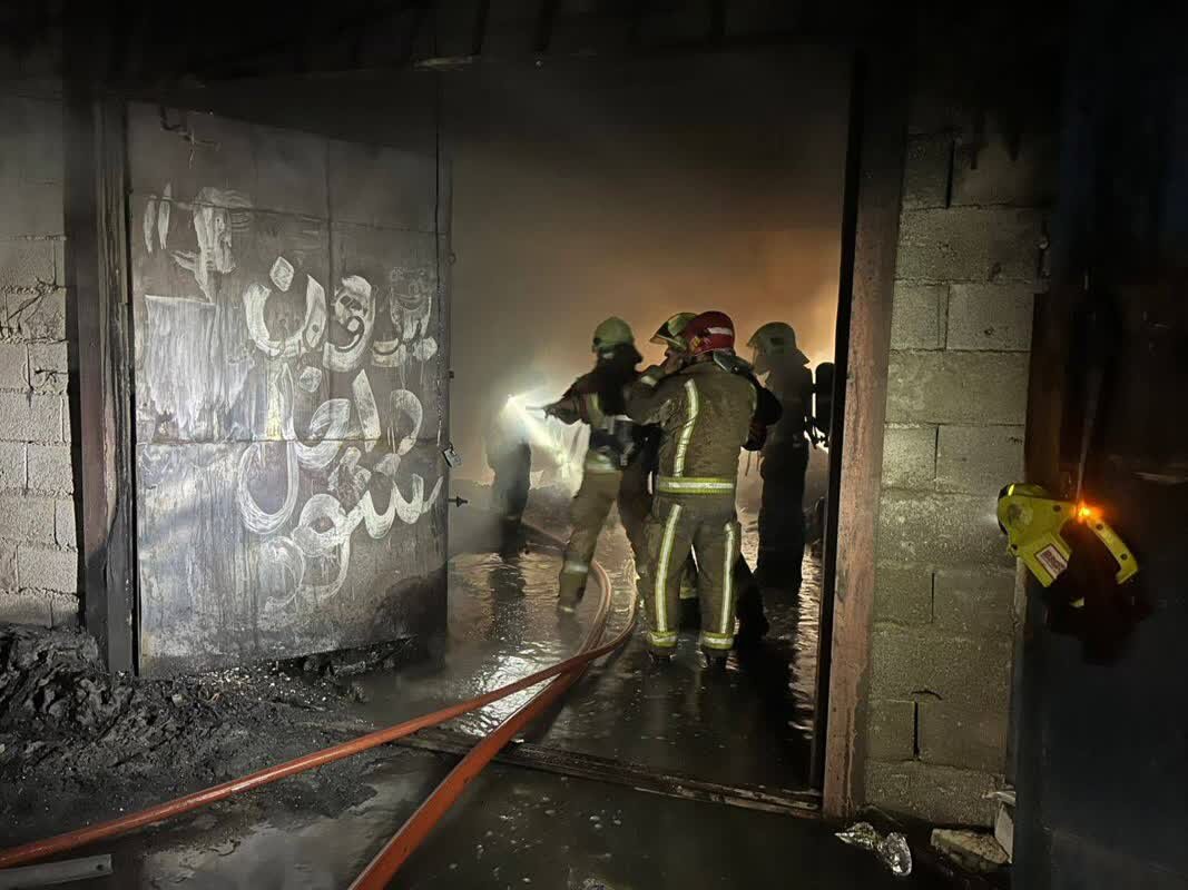 برج ۲۰ طبقه در تهران طعمه حریق شد+ عکس