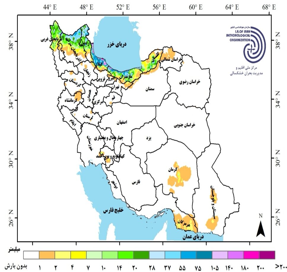 وضعیت بارندگی ایران در سال زراعی ۱۴۰۴ | پیش‌بینی بارش استان ها و تحلیل کارنامه بارش کشور