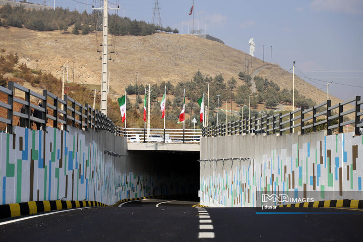 افتتاح پروژه تقاطع غیرهمسطح تکیه و چمن سنندج