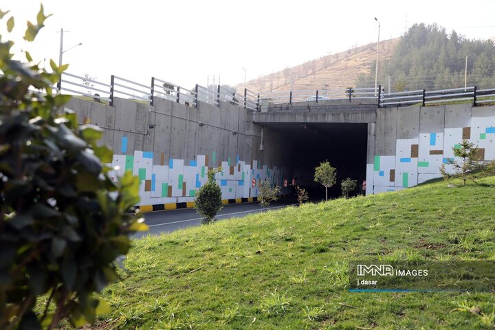 افتتاح پروژه تقاطع غیرهمسطح تکیه و چمن سنندج