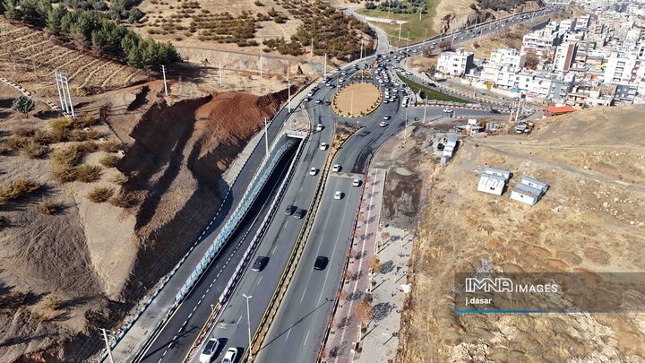 افتتاح پروژه تقاطع غیرهمسطح تکیه و چمن سنندج