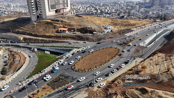 فیلم| بهره‌برداری از پروژه تقاطع تکیه‌وچمن سنندج