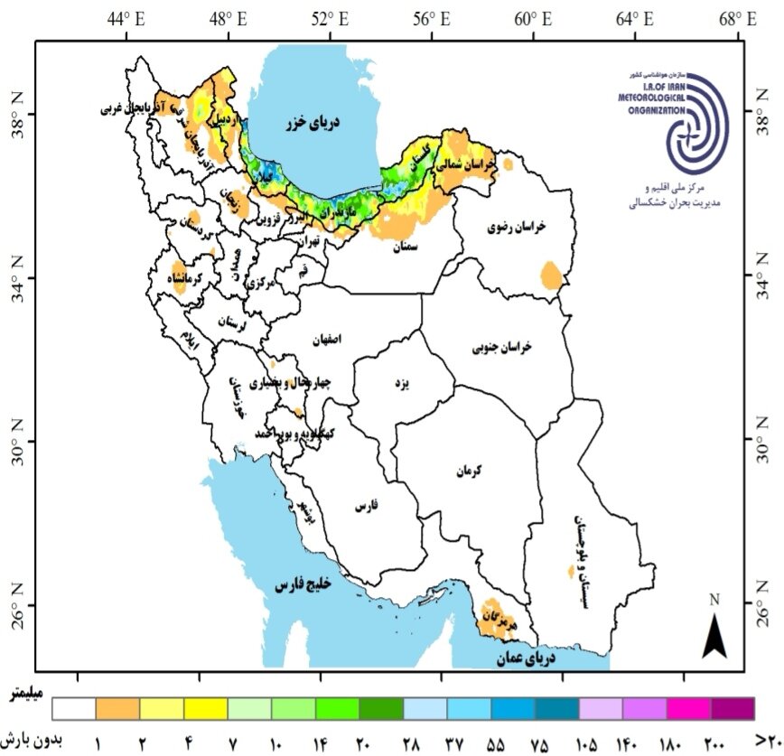 وضعیت بارندگی ایران در سال زراعی ۱۴۰۴ | پیش‌بینی بارش استان ها و تحلیل کارنامه بارش کشور