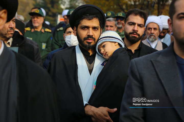 مراسم تشییع آیت‌الله عبدالجواد عبدالهی