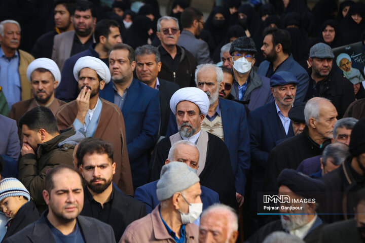 مراسم تشییع آیت‌الله عبدالجواد عبدالهی