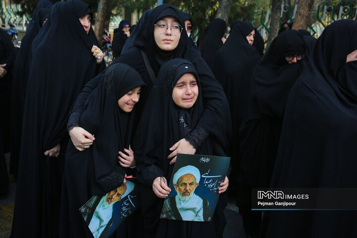 مراسم تشییع آیت‌الله عبدالجواد عبدالهی