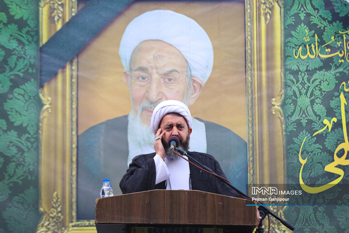 مراسم تشییع آیت‌الله عبدالجواد عبدالهی