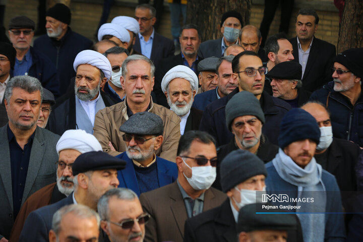 مراسم تشییع آیت‌الله عبدالجواد عبدالهی