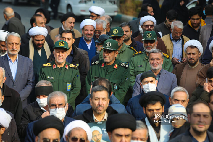 مراسم تشییع آیت‌الله عبدالجواد عبدالهی