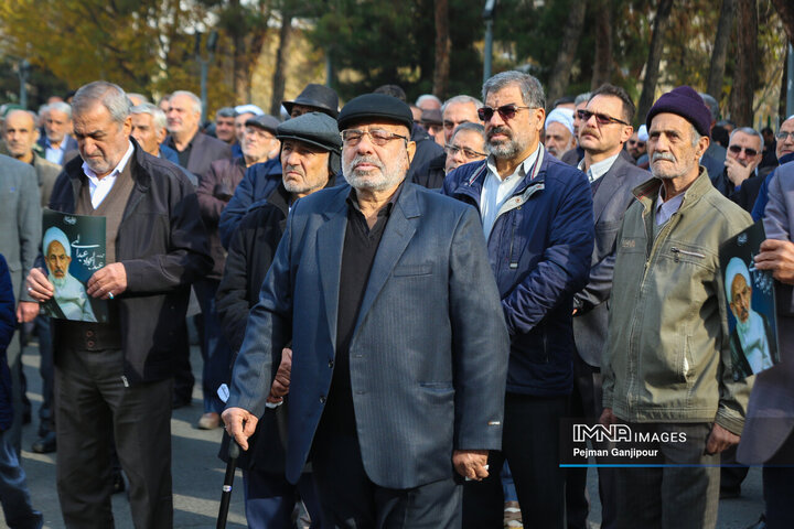 مراسم تشییع آیت‌الله عبدالجواد عبدالهی