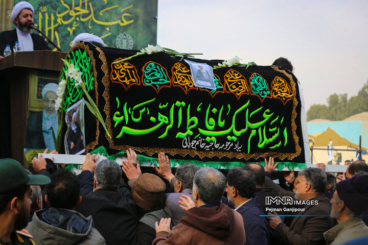 مراسم تشییع آیت‌الله عبدالجواد عبدالهی