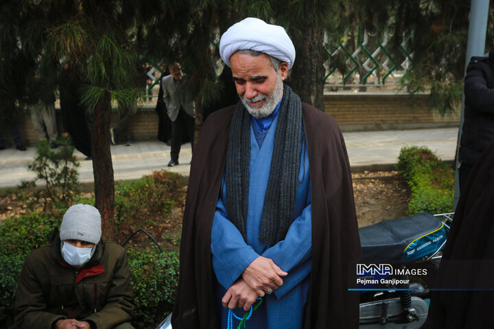 مراسم تشییع آیت‌الله عبدالجواد عبدالهی