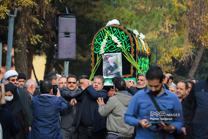 مراسم تشییع آیت‌الله عبدالجواد عبدالهی