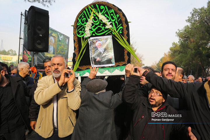 مراسم تشییع آیت‌الله عبدالجواد عبدالهی
