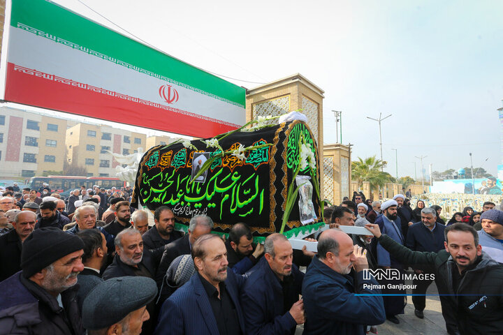 مراسم تشییع آیت‌الله عبدالجواد عبدالهی