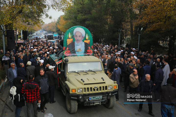 مراسم تشییع آیت‌الله عبدالجواد عبدالهی