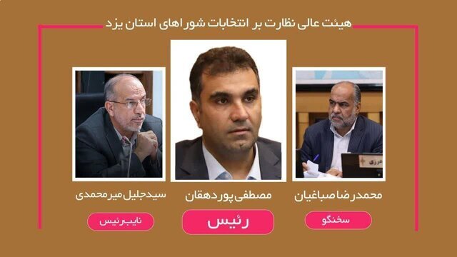 اسامی اعضای هیئت عالی نظارت بر انتخابات شوراهای استان یزد اعلام شد