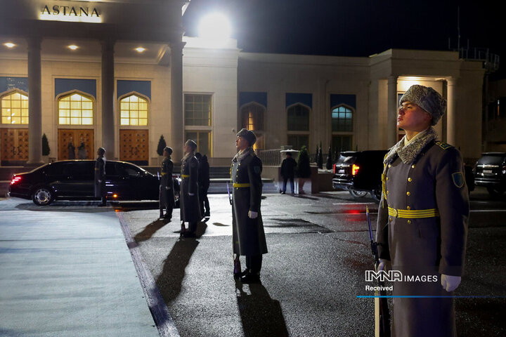 ورود رئیس جمهور به آستانه