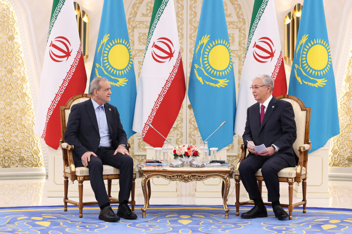 Pezeshkian Calls for Stronger Iran-Kazakhstan Ties Amid Western Hostility