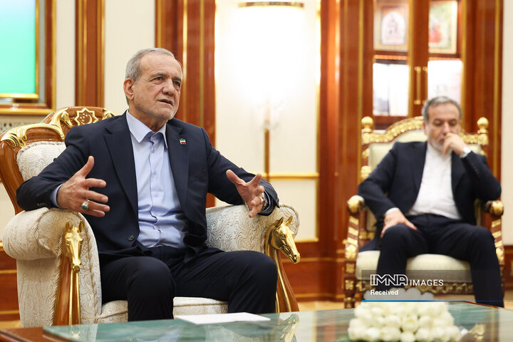 دیدار رئیس جمهور با رئیس شورای مصلحت خلق ترکمنستان