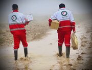 امدادرسانی هلال‌احمر خوزستان به ۲۲۱۶ متأثر از بارش‌های اخیر