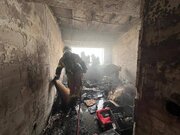 آتش‌سوزی در برج مسکونی در پایتخت/ نجات ۱۰ نفر از ساکنان با کمک آتش‌نشانان