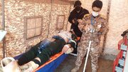 رقابت تیم‌های تخصصی طب رزمی سپاه در بیمارستان صحرایی امام حسین (ع)