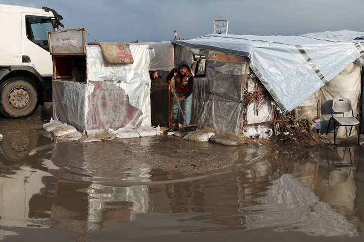 افزایش شمار شهدای نوار غزه/ ۹۰ درصد پناهگاه‌های آوارگان دچار آب‌گرفتگی شد