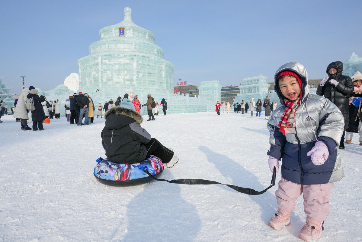 افتتاح بزرگ‌ترین پارک برفی جهان در چین